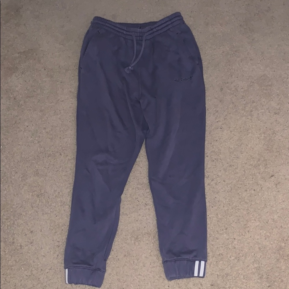 purple adidas joggers